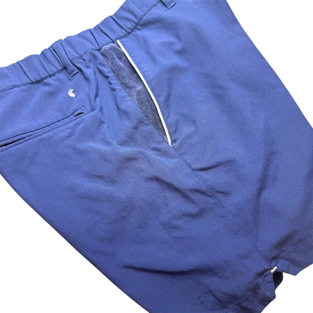 Criquet Shorts Mens Large Blue Terry Cloth Chino Golf Stretch Performace Golfing